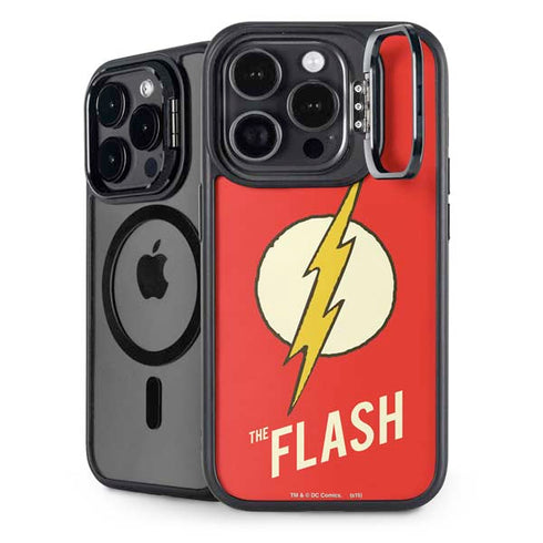 DC Comics The Flash Classic Emblem iPhone 15 Pro Kickstand Case